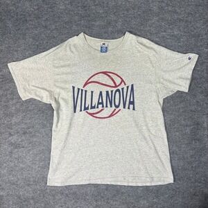 Vintage 90s Champion Villanova Wildcats Basketball Graphic T Shirt Mens XL
